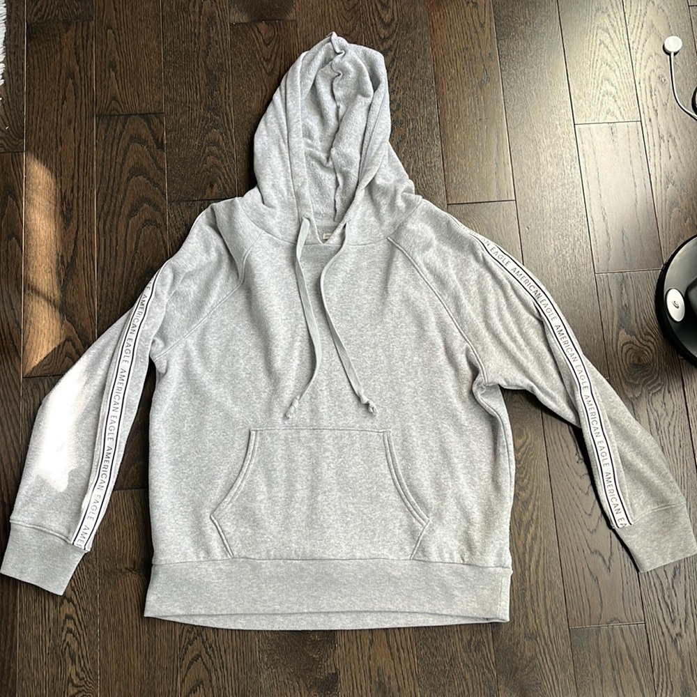Grey American Eagle Hoodie